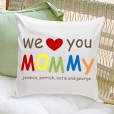JDS Personalized Gifts Personalized Gift Parent Cotton Throw Pillow JMSI1992